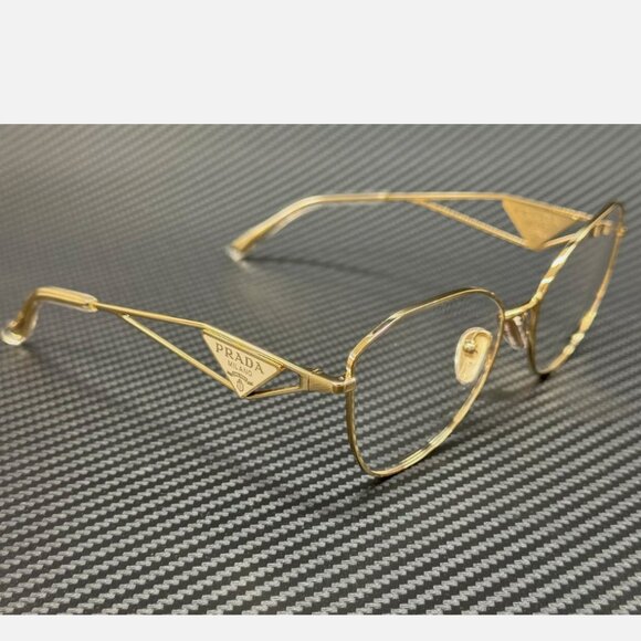 Prada Gold Pale Women's 55mm Eyeglasses - Picture 3 of 5